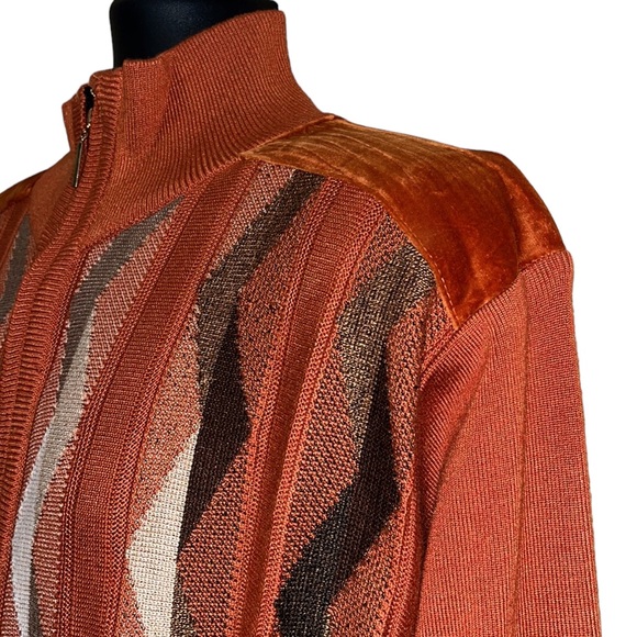 MICHAEL IRVIN ‘88’ Textured Zip Cardigan Sweater~NWT~sz M - Picture 1 of 8